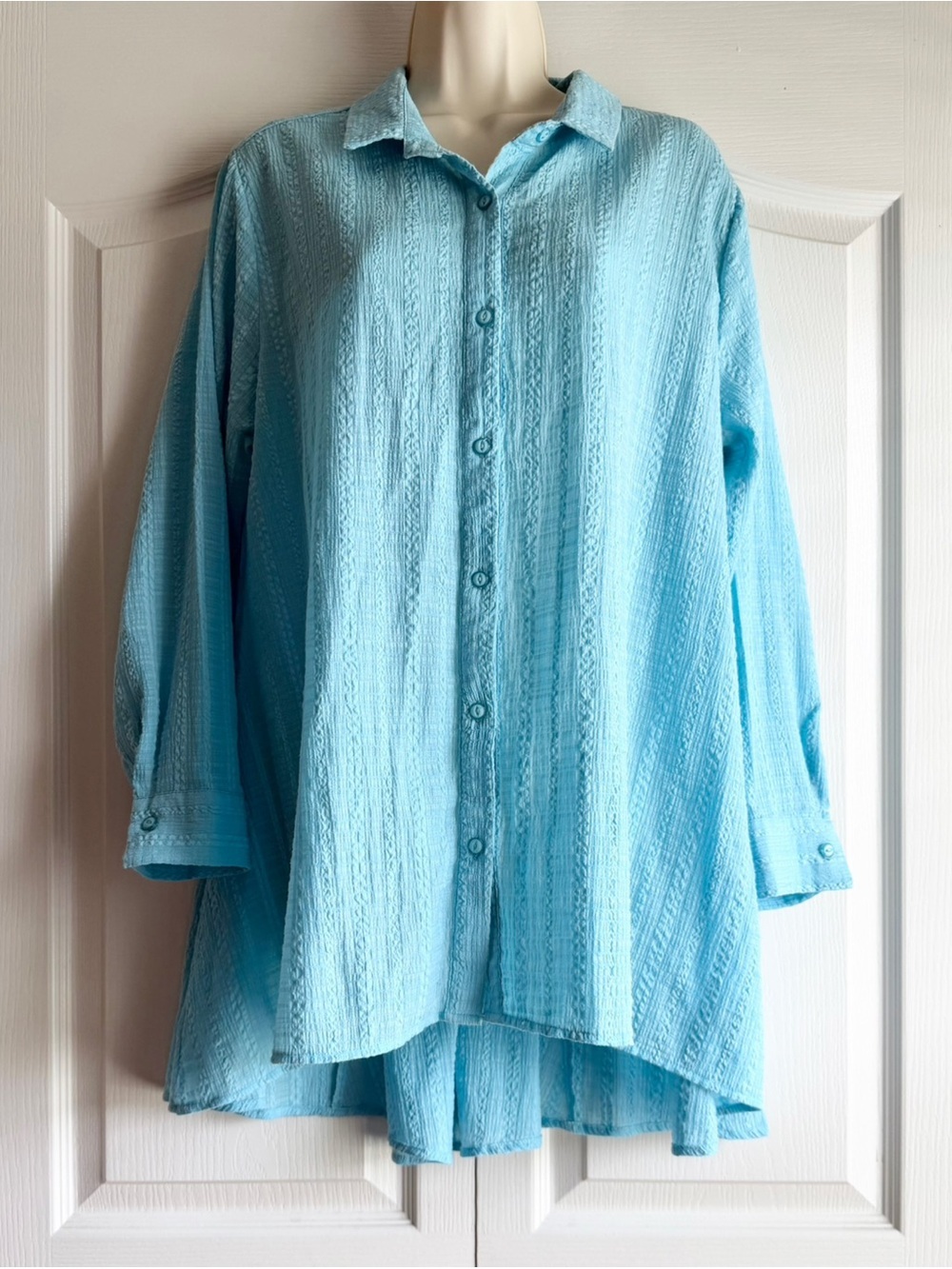Habitat Crinkle Tunic Top - Picture 2 of 7